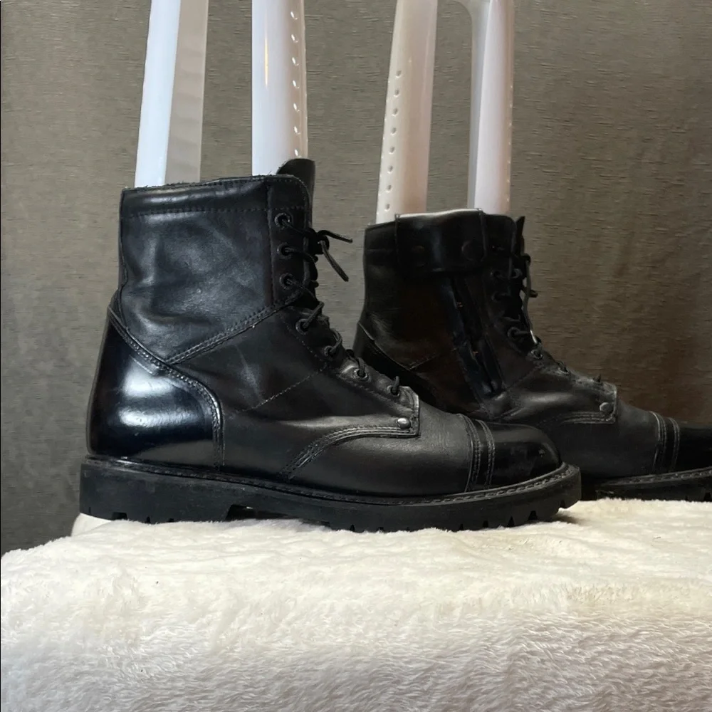 Rocky Black Men's paraboot oil resistant‎ Leather Tactical Lace-Up Boot